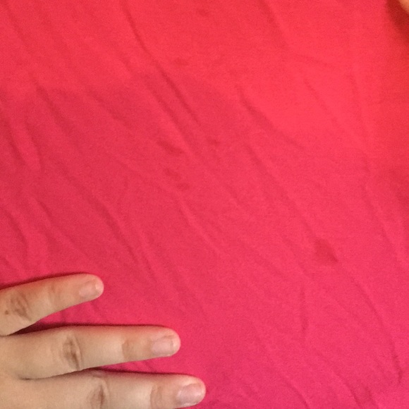 Hot pink top with a crisscross neckline - Picture 3 of 5